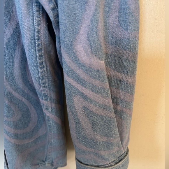 Vintage denim swirl pattern shirt - Picture 4 of 6